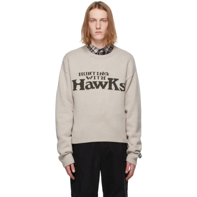 Reese Cooper Beige Hunting With Hawks Sweater