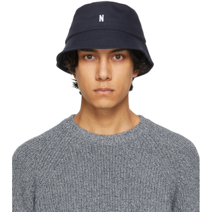 Norse Projects Navy Twill Bucket Hat