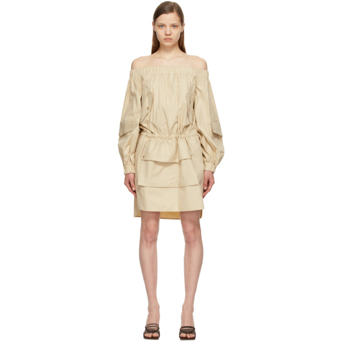 MAX MARA MAX MARA BEIGE EMANUEL DRESS