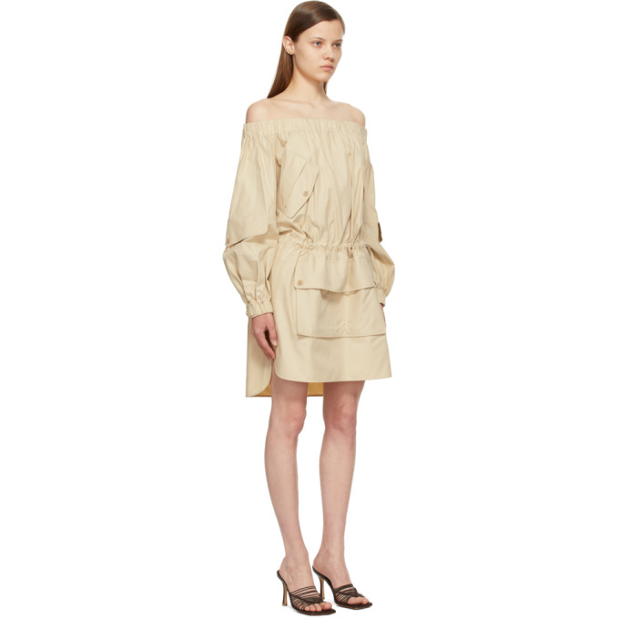 MAX MARA MAX MARA BEIGE EMANUEL DRESS