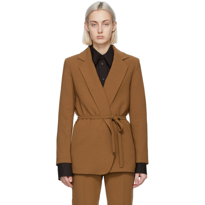 Max Mara Tan Wool Crepe Jacket