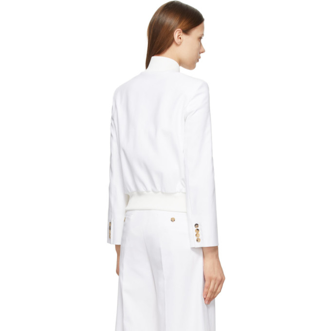 MAX MARA MAX MARA WHITE ZAMPATA BOMBER JACKET