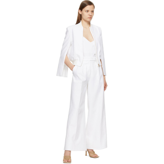 MAX MARA MAX MARA WHITE ZAMPATA BOMBER JACKET