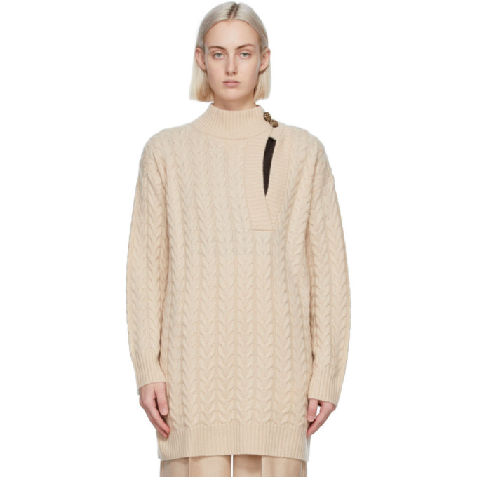 Max Mara Beige Wool and Cashmere Medea Sweater