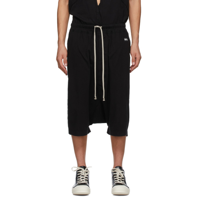 Rick Owens Drkshdw Black Pods Shorts