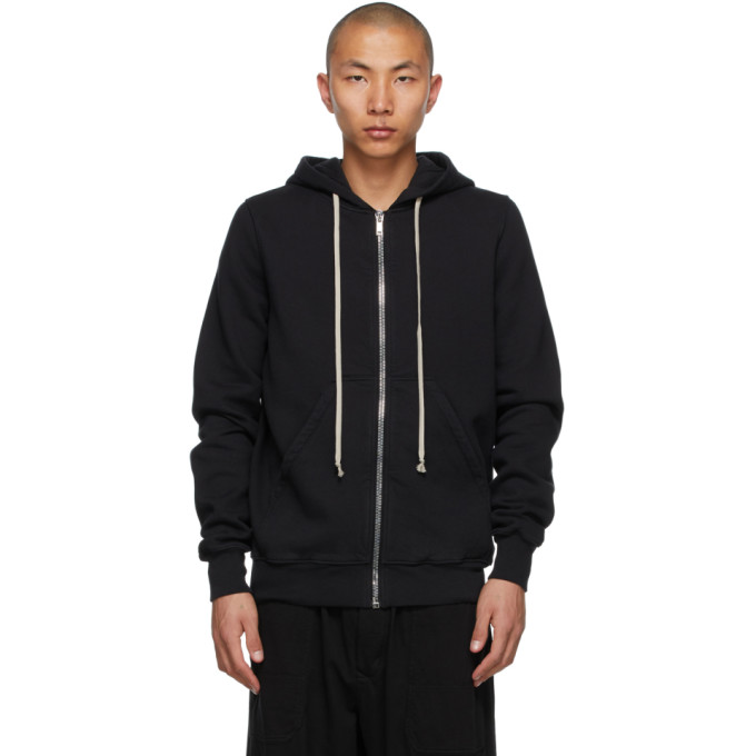 Rick Owens Drkshdw Black Jason S Zip-Up Hoodie