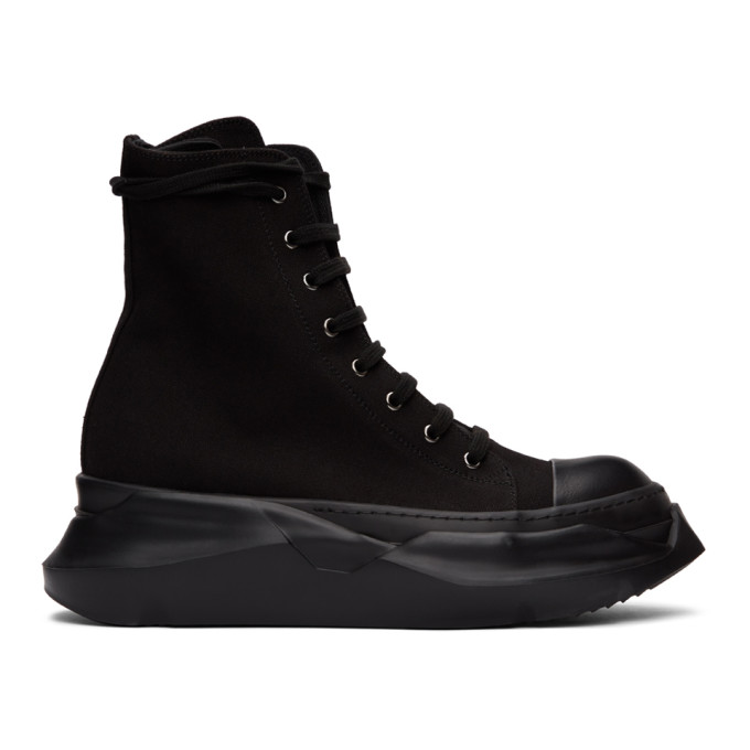 Rick Owens Drkshdw Black Abstract High Sneakers