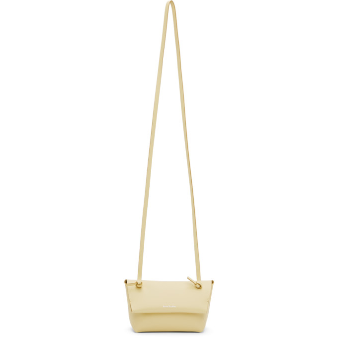 Acne Studios Yellow Knotted Strap Bag