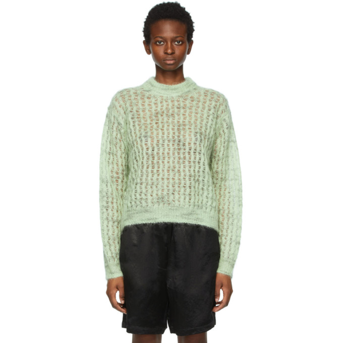 Acne Studios Green Crew Neck Sweater