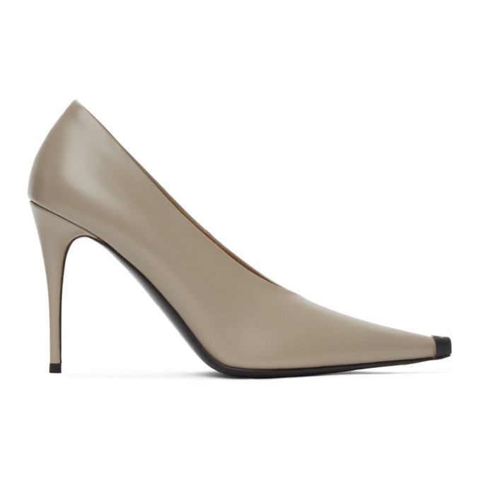 Acne Studios Taupe Stiletto Pumps