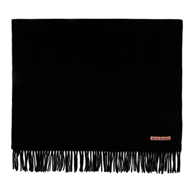 Acne Studios Black Oversized Scarf