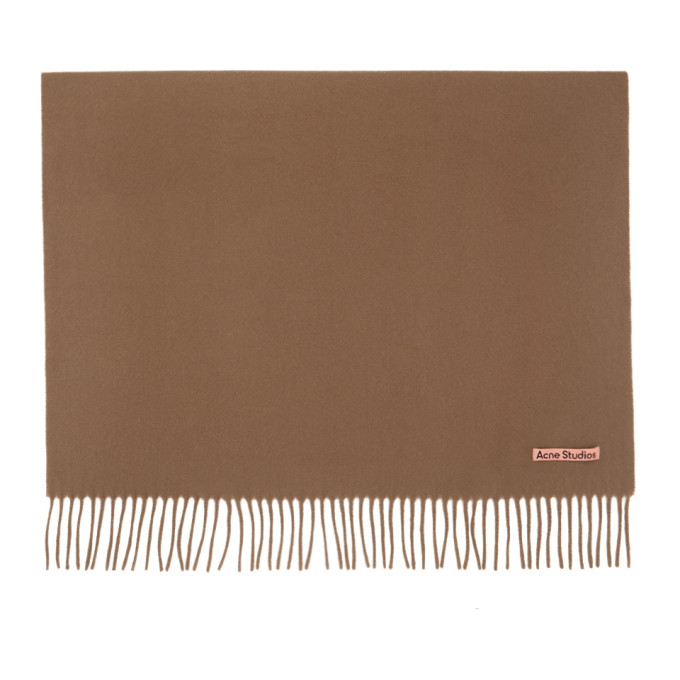 Acne Studios Brown Wool Oversized Scarf