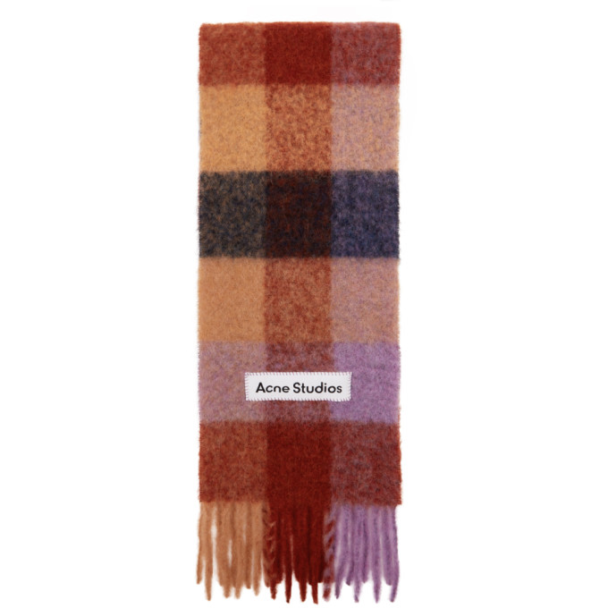 Acne Studios Multicolor Check Scarf