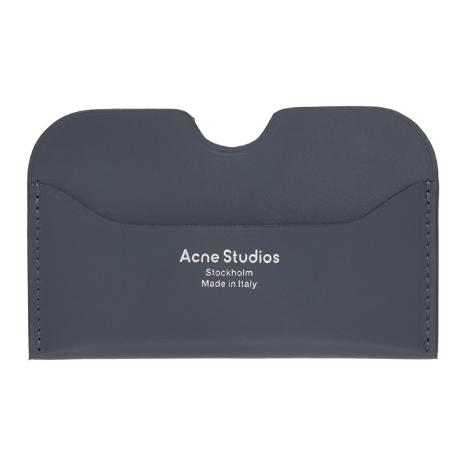 Acne Studios Grey Logo Card Holder