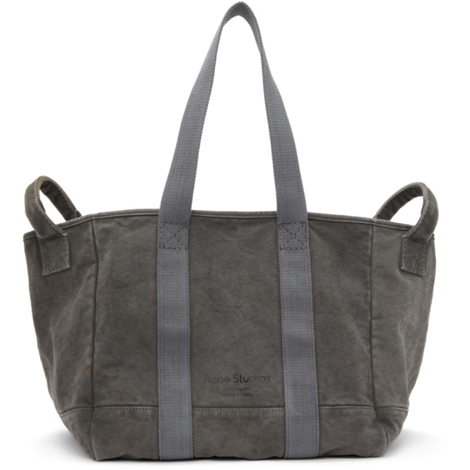 ACNE STUDIOS GREY WEBBING TOTE