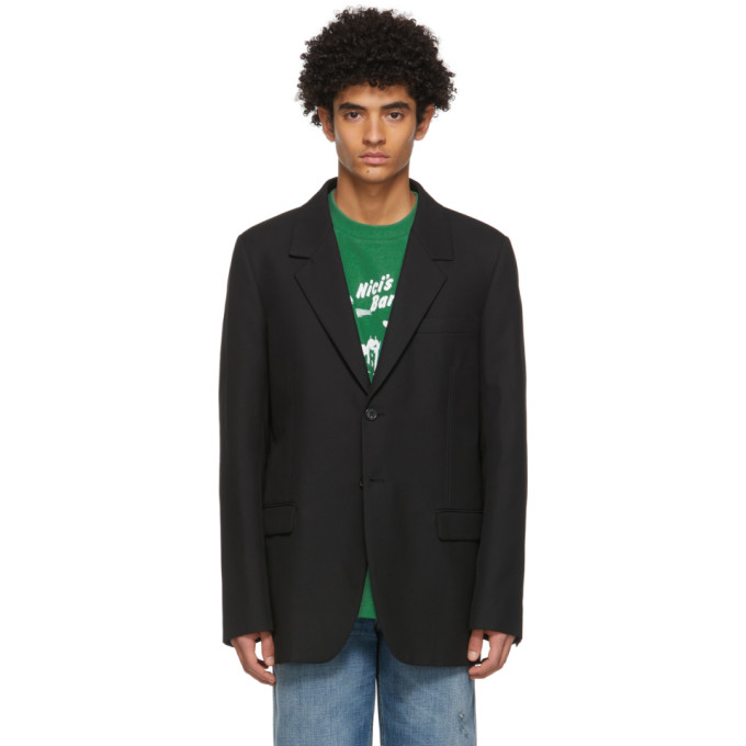 Acne Studios Black Viscose Classic Blazer