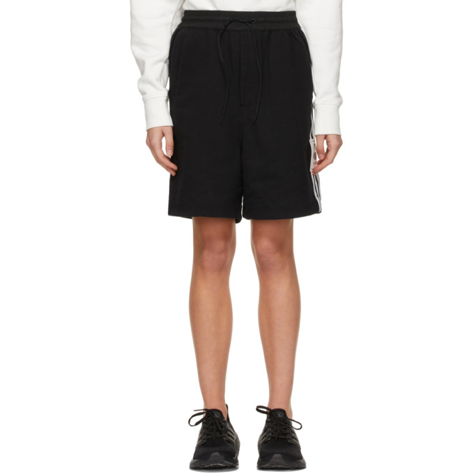 Y-3 Black 3-Stripes Shorts