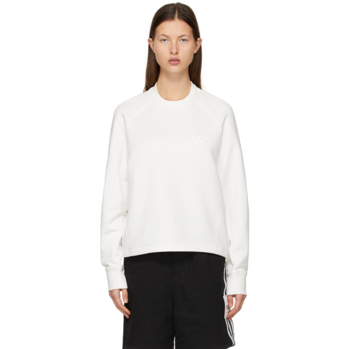 Y-3 White CL Logo Sweatshirt