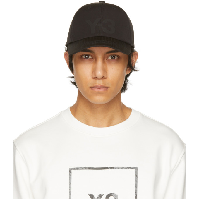 Y-3 Black Ripstop Logo Cap