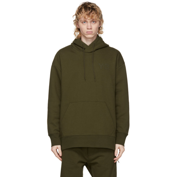 Y-3 Khaki Classic Logo Hoodie