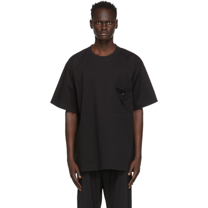 Y-3 Black Jersey Pocket T-Shirt