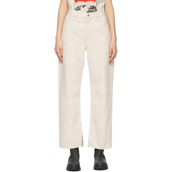 GANNI Off-White Levis Edition Loose Straight Jeans | Smart Closet