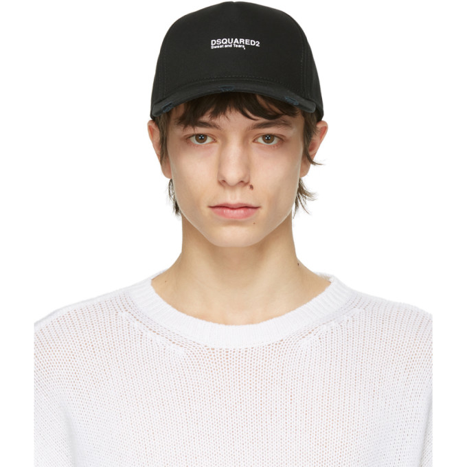 Dsquared2 Black Power Twins Baseball Cap