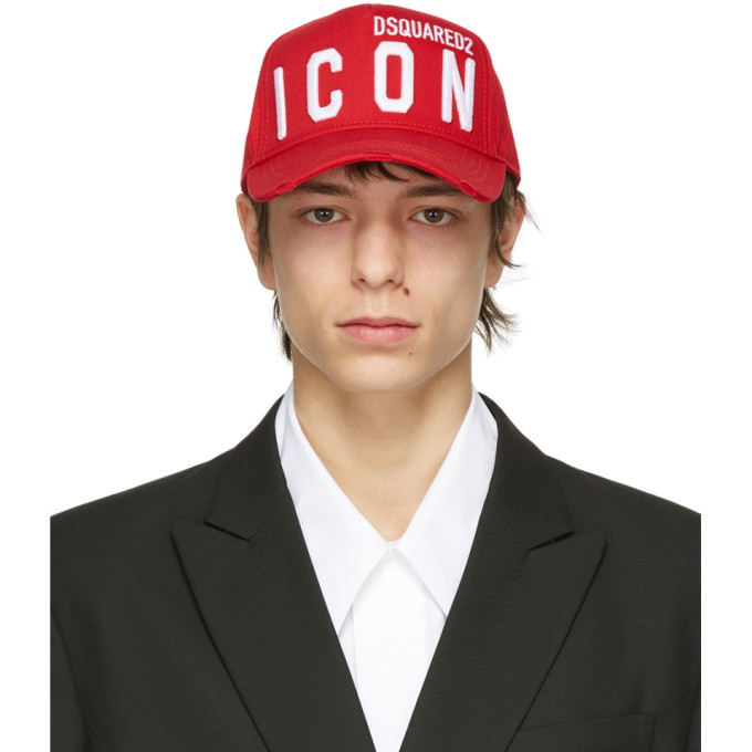 Dsquared2 Red Icon Baseball Cap