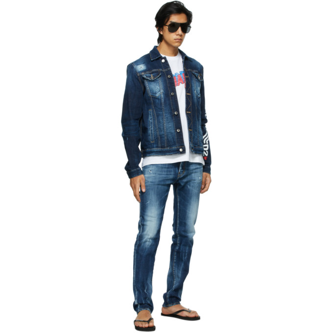 DSQUARED2 DSQUARED2 BLUE DENIM DAN JACKET