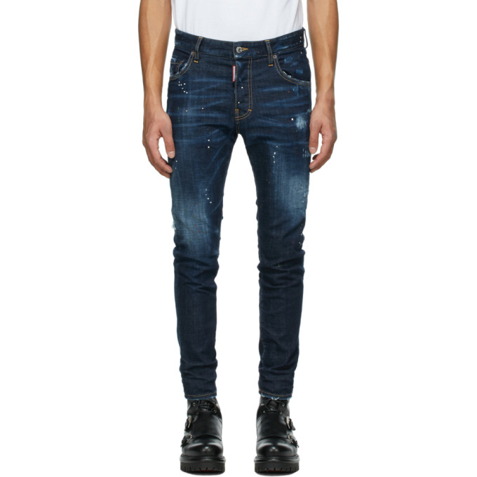 Dsquared2 Blue Zlatan Ibrahimovic Edition Icon Talent Skater Jeans