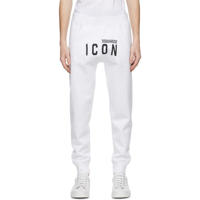 Dsquared2 White Icon Lounge Pants