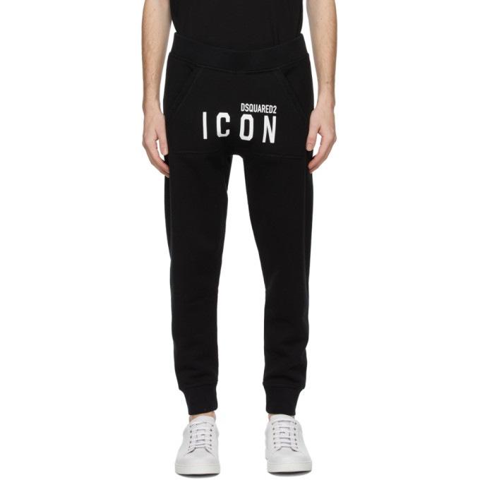 Dsquared2 Black Icon Lounge Pants