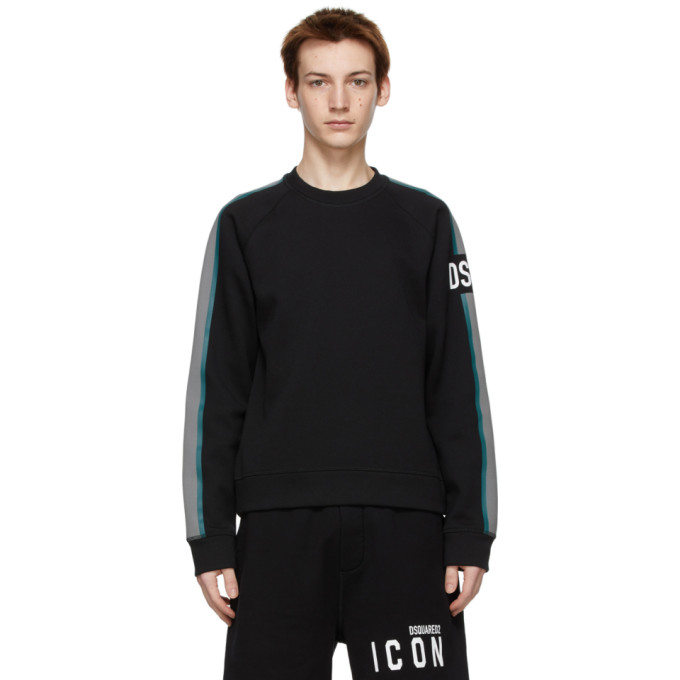 Dsquared2 Black Logo Raglan Sweatshirt