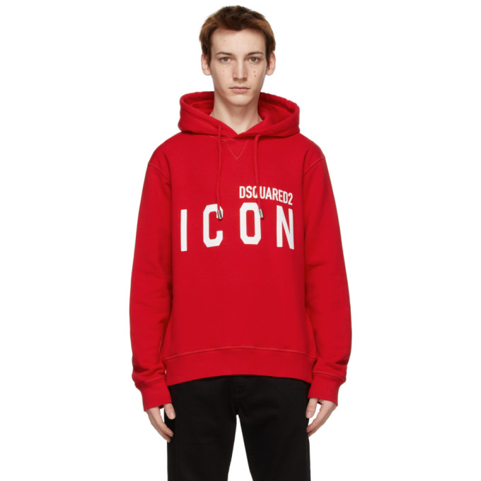 Dsquared2 Red Icon Hoodie