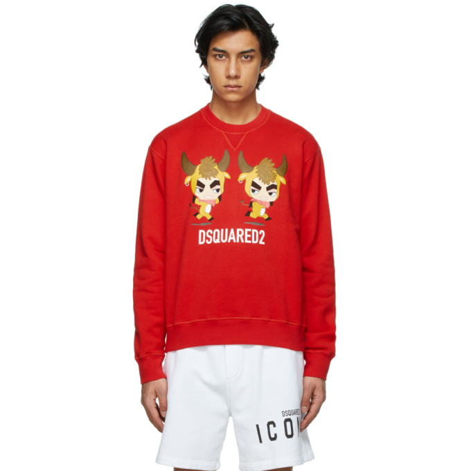 Dsquared2 Red Year Of The Ox Sweatshirt