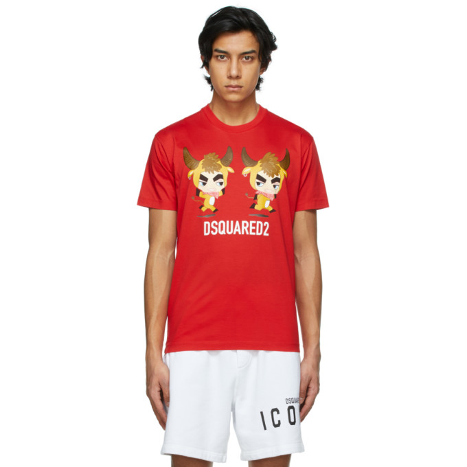 Dsquared2 Red Year Of The Ox T-Shirt