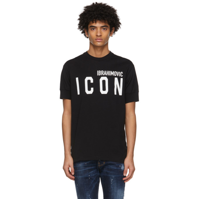 DSQUARED2 DSQUARED2 BLACK IBRAHIMOVIC EDITION ICON T-SHIRT