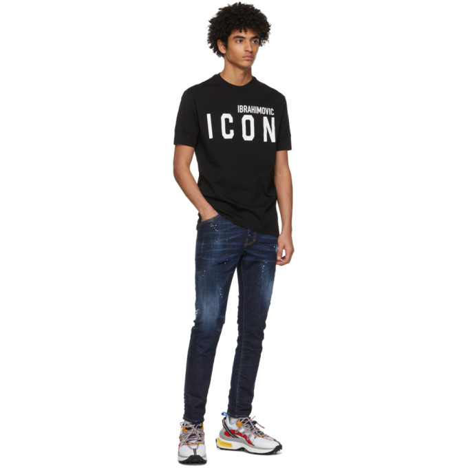 DSQUARED2 DSQUARED2 BLACK IBRAHIMOVIC EDITION ICON T-SHIRT