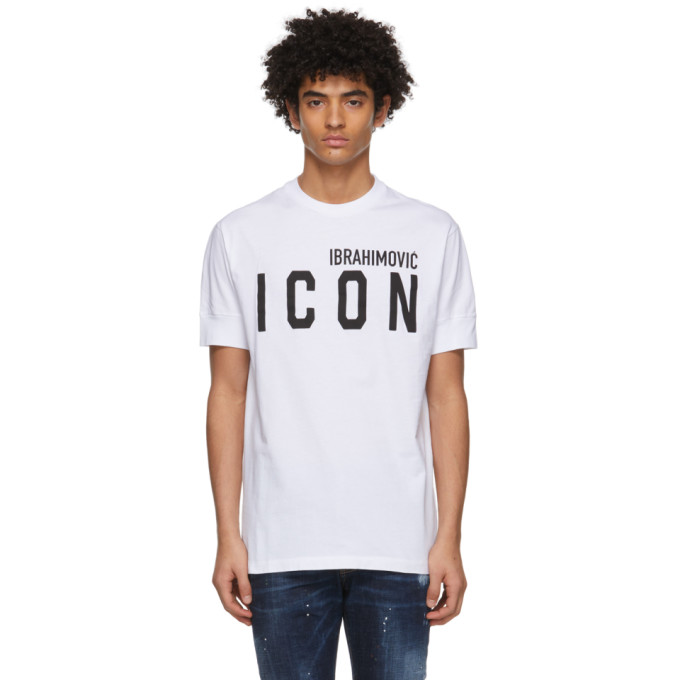 Dsquared2 White Ibrahimovic Edition Icon T-Shirt