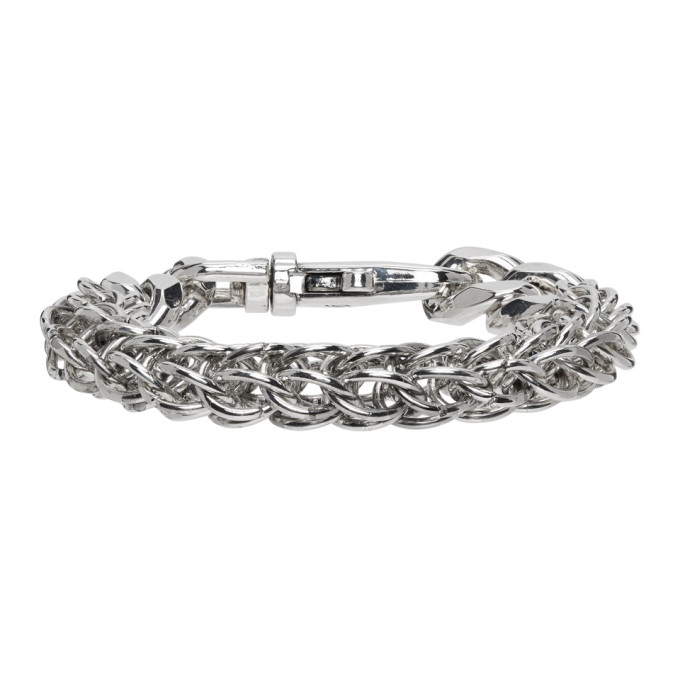 Martine Ali Silver Python Link Bracelet