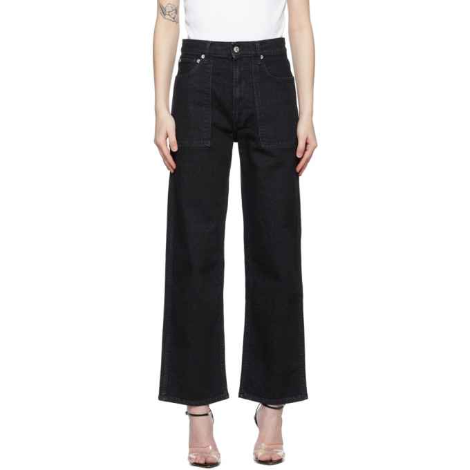 Helmut Lang Black Straight Factory Jeans