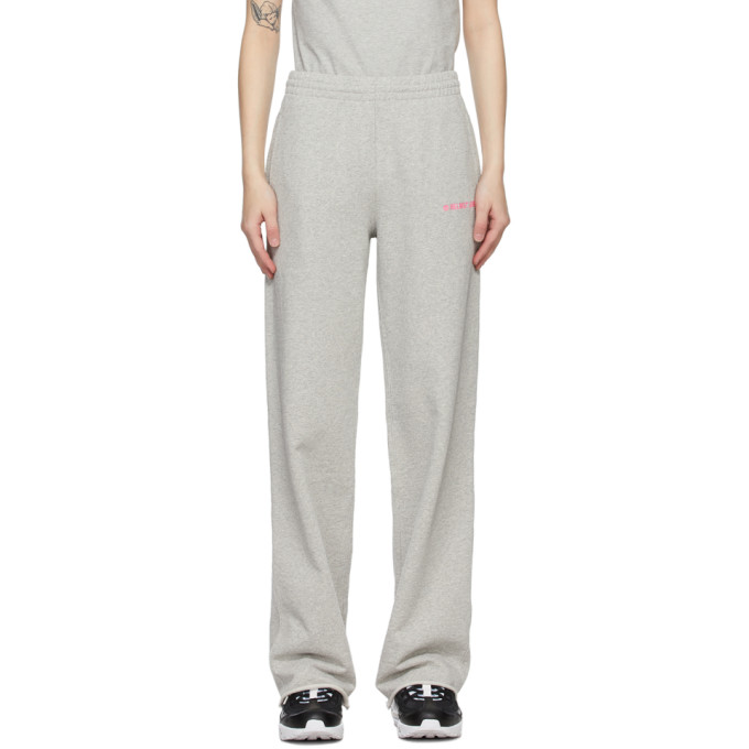 Helmut Lang Grey Wide-Leg Lounge Pants