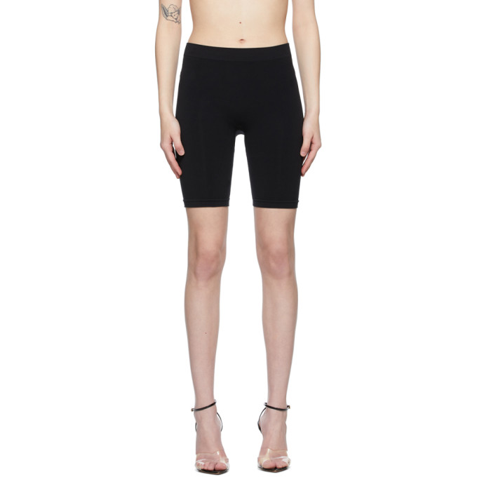 Helmut Lang Black Jersey Bike Shorts