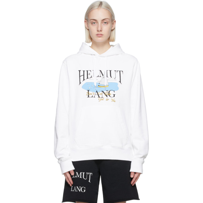 Helmut Lang White Saintwoods Edition HL Ocean Hoodie