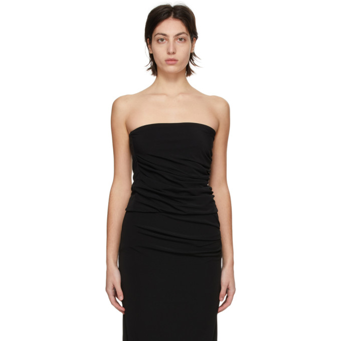 Helmut Lang Black Twist Tube Top