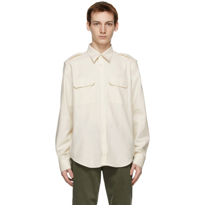 HELMUT LANG Off-White Strap Shirt
