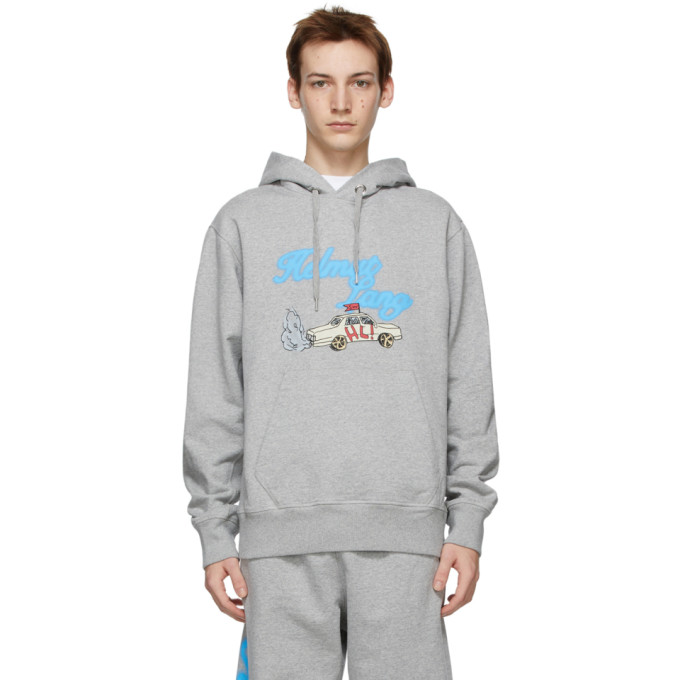 Helmut Lang Grey Saintwoods Edition HL Taxi Hoodie