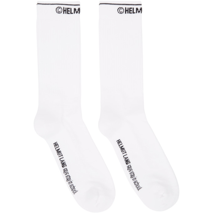 HELMUT LANG WHITE SCHOOL SOCKS