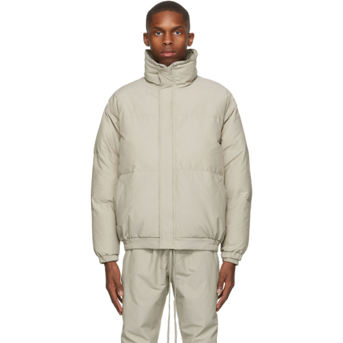 Essentials Beige Puffer Jacket