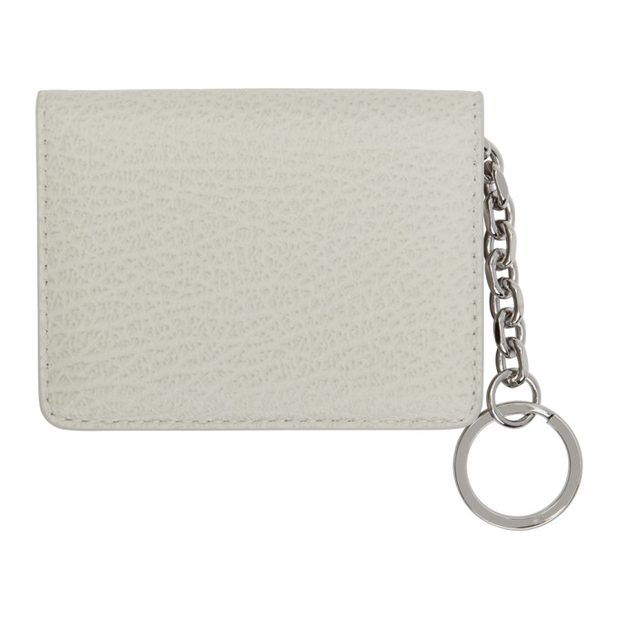 Maison Margiela Off-White Bifold Keychain Card Holder